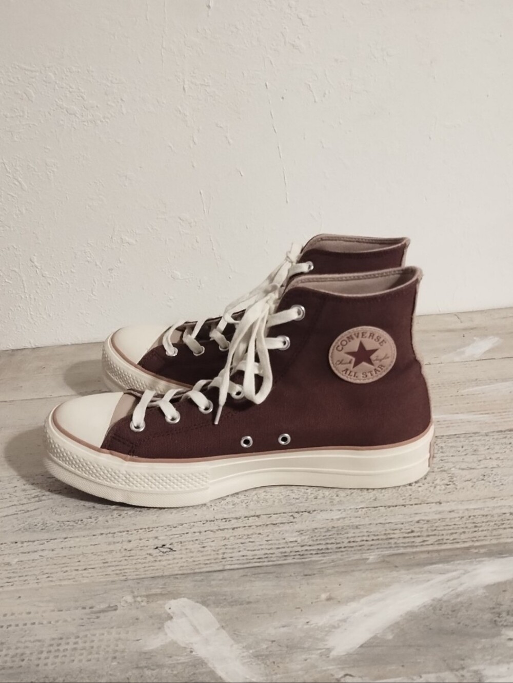 Converse U.S.Asize11Women's CTAS Lift Hi Top Platform Sneakers A03721C Dark Wine
